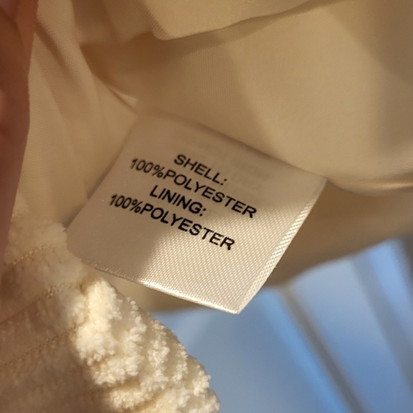 Evereve Cream Corduroy Button Vest Size Large - Picture 6 of 7